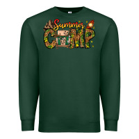 Sports Green Summer Camp Premium Sweatshirt - CowhideDigitalArt