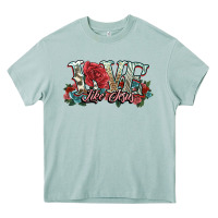 Arona love like jesus roses Heavy Core Tee - NancyCooperArtShop