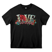 Black love like jesus roses Heavy Core Tee - NancyCooperArtShop