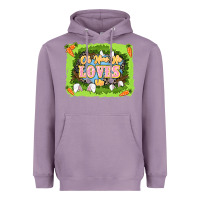 Lavender Oh how he loves us Easter Day Heavyweight Hoodie - LillyAllenDesigns
