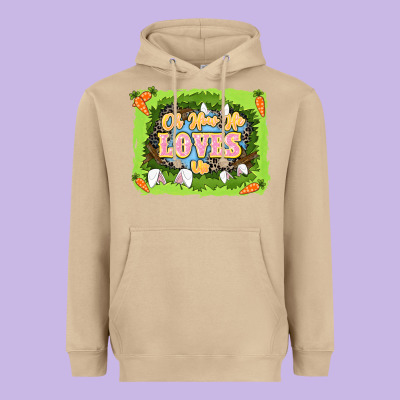 Oh How He Loves Us Easter Day Heavyweight Hoodie Designed By Lillyallendesigns