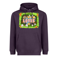 Plum Oh how he loves us Easter Day Heavyweight Hoodie - LillyAllenDesigns
