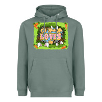 Sage Oh how he loves us Easter Day Heavyweight Hoodie - LillyAllenDesigns