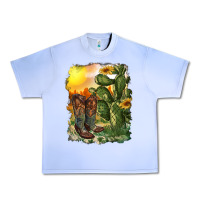 Grape Ice western boots with cactus and desert Urban Heavy Tee - RanaPortraitStore