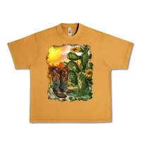 Peanut Butter western boots with cactus and desert Urban Heavy Tee - RanaPortraitStore