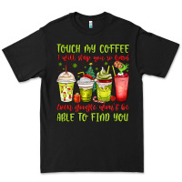 Black christmas characters coffee cups Premium Tee - MaliasSmallBusiness