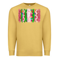 Antique Gold summer brushstrokes Premium Sweatshirt - CowhideDigitalArt