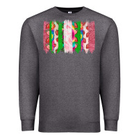 Charcoal Heather summer brushstrokes Premium Sweatshirt - CowhideDigitalArt