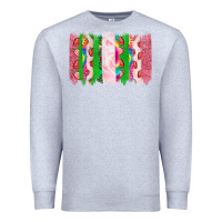 Heather Grey summer brushstrokes Premium Sweatshirt - CowhideDigitalArt