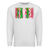 Oatmeal Heather summer brushstrokes Premium Sweatshirt - CowhideDigitalArt