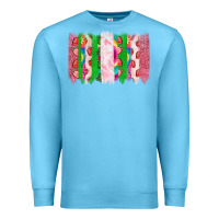 Ocean Blue summer brushstrokes Premium Sweatshirt - CowhideDigitalArt
