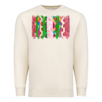 Sandshell summer brushstrokes Premium Sweatshirt - CowhideDigitalArt