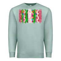 Seafoam summer brushstrokes Premium Sweatshirt - CowhideDigitalArt