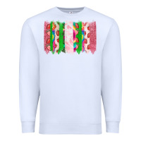 White summer brushstrokes Premium Sweatshirt - CowhideDigitalArt