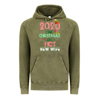 Vintage Olive 2020 First Christmas With My Hot New Wife Vintage Hoodie - Bettercallsaul