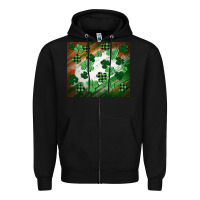 Black St. patricks day Zipper Hoodie - FaDigitalArtStudio
