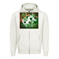 Oatmeal Heather St. patricks day Zipper Hoodie - FaDigitalArtStudio