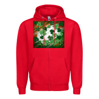 Red St. patricks day Zipper Hoodie - FaDigitalArtStudio