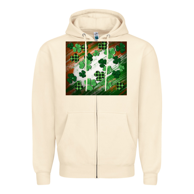 St. Patricks Day Zipper Hoodie by FaDigitalArtStudio | Teevron