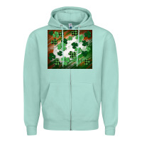 Seafoam St. patricks day Zipper Hoodie - FaDigitalArtStudio