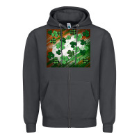 Smoke St. patricks day Zipper Hoodie - FaDigitalArtStudio