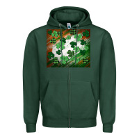 Sports Green St. patricks day Zipper Hoodie - FaDigitalArtStudio