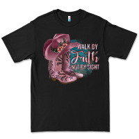 Black Walk By Faith Not By Sight Premium Tee - JahusDesignShop