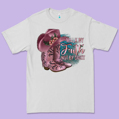 Walk By Faith Not By Sight Premium Tee Designed By Jahusdesignshop