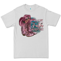 Dove Grey Walk By Faith Not By Sight Premium Tee - JahusDesignShop