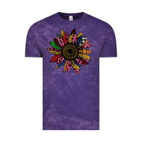 Cloud Purple Cheetah Christmas Sunflower Vintage Tee - Bettercallsaul