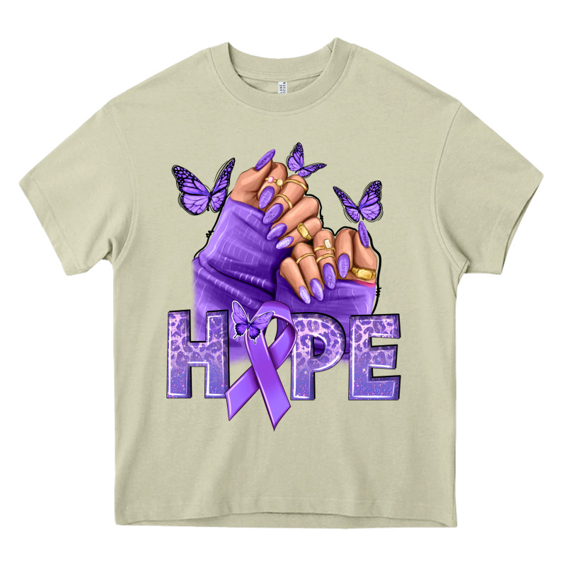 Hope All Cancers Nails Heavy Core Tee by NancyCooperArtShop | Teevron