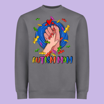 Autism Mom Heavyweight Sweatshirt Designed By Cowgirlartshop