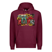 Burgundy Ranch mama Motthaer's Day Premium Hoodie - FaDigitalArtStudio