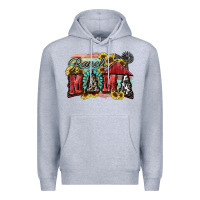 Heather Grey Ranch mama Motthaer's Day Premium Hoodie - FaDigitalArtStudio