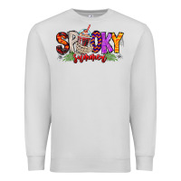 Dove Grey spooky summer vibes Premium Sweatshirt - CowhideDigitalArt