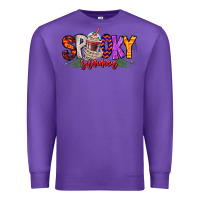 Purple spooky summer vibes Premium Sweatshirt - CowhideDigitalArt