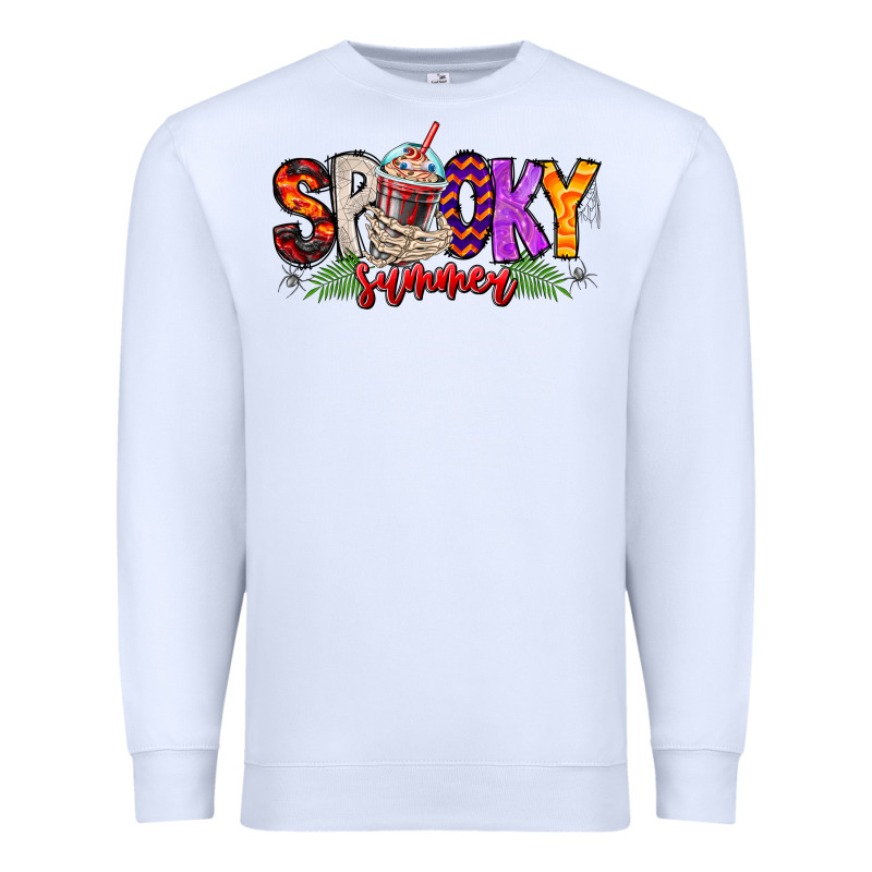 Spooky Summer Vibes Premium Sweatshirt by CowhideDigitalArt | Teevron
