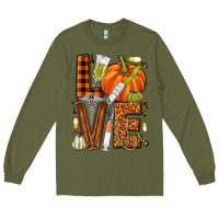 Army Green Fall Nurse love Long Sleeve Tee - NancyCooperArtShop