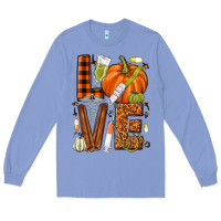 Colony Blue Fall Nurse love Long Sleeve Tee - NancyCooperArtShop