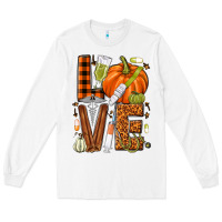White Fall Nurse love Long Sleeve Tee - NancyCooperArtShop