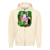 Sandshell St. Patrick's day cow Zipper Hoodie - FaDigitalArtStudio