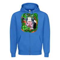 True Royal St. Patrick's day cow Zipper Hoodie - FaDigitalArtStudio