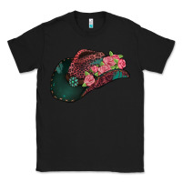 Black leopard flowers cowboy hat Classic Tee - Jasminsmagicworld