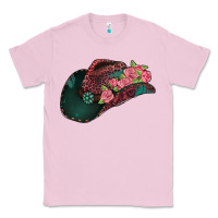 Bubblegum Pink leopard flowers cowboy hat Classic Tee - Jasminsmagicworld