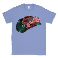 Colony Blue leopard flowers cowboy hat Classic Tee - Jasminsmagicworld