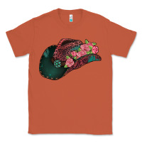 Copper leopard flowers cowboy hat Classic Tee - Jasminsmagicworld