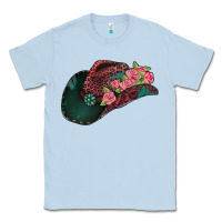 Leopard Flowers Cowboy Hat Classic Tee | Teevron