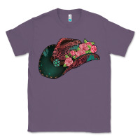 Lavender leopard flowers cowboy hat Classic Tee - Jasminsmagicworld