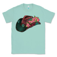 Seafoam leopard flowers cowboy hat Classic Tee - Jasminsmagicworld