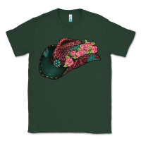 Sports Green leopard flowers cowboy hat Classic Tee - Jasminsmagicworld